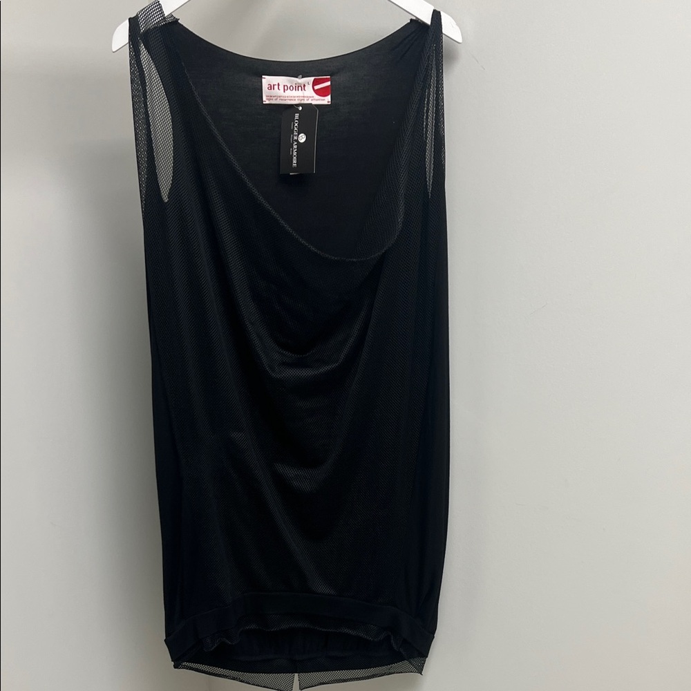 Art Point Black Mesh Tunic